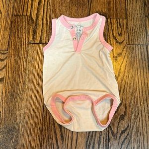 Bodysuit onesie sleeveless Henley style vaenait baby 0-3mo bamboo